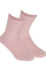 Gemini Netlačící dámské žebrované ponožky W.997 sytě bílá UNI