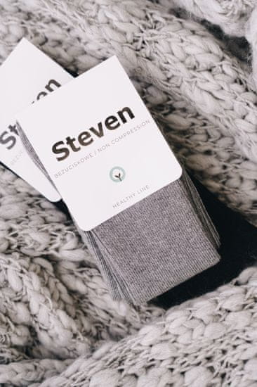 STEVEN Ponožky 018-34 Melange Grey - Steven