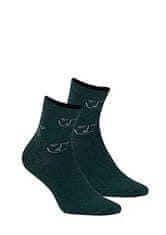 Gemini Dámské ponožky Wola W84.140 Casual Perfect Woman zelená/lurex Univerzální
