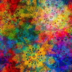 MIMIlátky Softshell letní barevná mandala, 10 cm