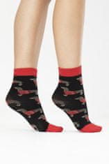 Fiore Dámské ponožky XMAS PAL - 40 DEN BLACKRED UNI