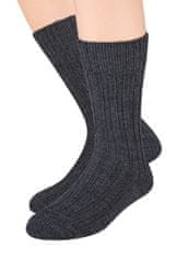 STEVEN Pánské vlněné ponožky Steven art.085 41-46 černá 41-43