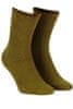Netlačící dámské žebrované ponožky W.994 meruňka UNI
