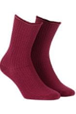 Gemini Netlačící dámské žebrované ponožky W.994 meruňka UNI