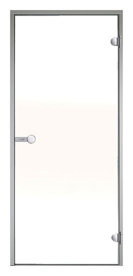 HARVIA Dveře do parní sauny ALU 9x19, satinované, 890x1890 mm, šedý rám