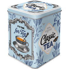 NOSTALGIC-ART Retro dóza na čaj plechová It’s Time Classic Tea