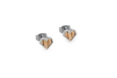 BeWooden Dámské náušnice s dřevěným detailem Lini Earrings Heart