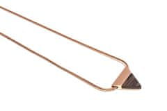 BeWooden Dámský náhrdelník s dřevěným detailem Rose Necklace Triangle