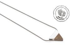 BeWooden Dámský náhrdelník s dřevěným detailem z vinného sudu White Wine Silver Necklace