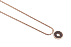 BeWooden Dámský náhrdelník s dřevěným detailem Rose Necklace Circle