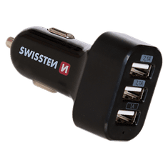 SWISSTEN Nabíječka USB 12/24V SWISSTEN 3x USB 5,2AMP