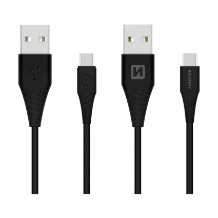 SWISSTEN Kabel datový SWISSTEN USB / USB-C 3.1 černý 1,5m (7mm)