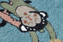 Dywany Łuszczów Dětský kusový koberec Fun Route Street animals blue 80x150