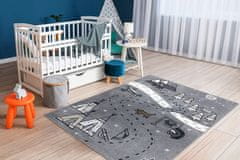 Dětský kusový koberec Fun Indian grey 180x270