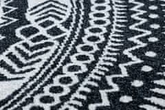 Dywany Łuszczów Kusový koberec Napkin black kruh 100x100 (průměr) kruh