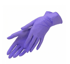 MERCATOR MEDICAL NITRYLEX Jednorázové nitrilové zdravotnické rukavice fialové 100 ks velikost L