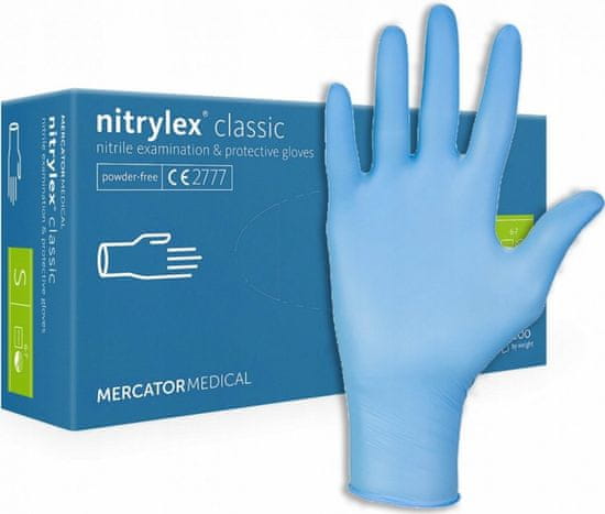 MERCATOR MEDICAL NITRYLEX Jednorázové nitrilové zdravotnické rukavice 100 ks