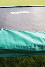 eoshop Premium Zelená trampolína 366 cm s ochrannou sítí + žebřík + krycí plachta