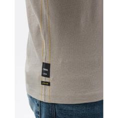 OMBRE Pánské tričko s potiskem RAYDER šedá barva MDN19518 S