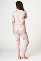 Key Dámské pyžamo LNS 975 B22 světle růžová XL