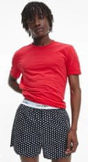 Calvin Klein Pánské pyžamo NB3324E 68L červená/černá - Calvin Klein červená - černá M