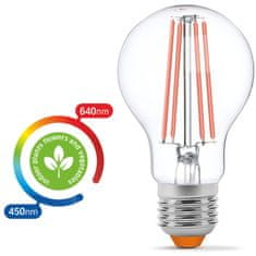 VIDEX LED žárovka E27 A60 8W 290lm FITO pro pěstování rostlin 360°