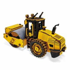 Robotime Dřevěné 3d puzzle silniční válec