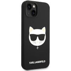 Karl Lagerfeld KLHMP14MSLCHBK hard silikonové pouzdro iPhone 14 PLUS 6.7" black Silicone Choupette Head Magsafe