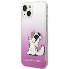 Karl Lagerfeld KLHCP14MCFNRCPI hard silikonové pouzdro iPhone 14 PLUS 6.7" pink Choupette Fun