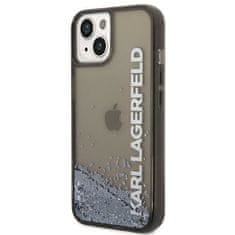 Karl Lagerfeld KLHCP14SLCKVK hard silikonové pouzdro iPhone 14 6.1" black Liquid Glitter Elong