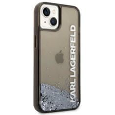 Karl Lagerfeld KLHCP14MLCKVK hard silikonové pouzdro iPhone 14 PLUS 6.7" black Liquid Glitter Elong