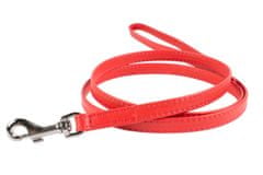 Collar Vodítko kožené Glamour Classic - červené (122cm/18mm)