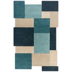 Flair Rugs Kusový koberec Abstract Collage Teal 60x230 cm