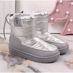 Big Star Dívčí sněhové boty s metalizovaným povrchem velikost 35
