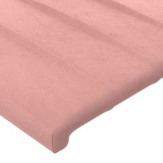 shumee Čelo postele růžové 100x5x78/88 cm samet