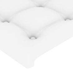 Greatstore Čelo postele 4 ks bílé 90x5x78/88 cm umělá kůže