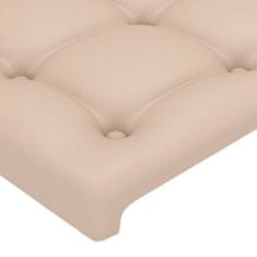 Greatstore Čela postele 4 ks cappuccino 90x5x78/88 cm umělá kůže