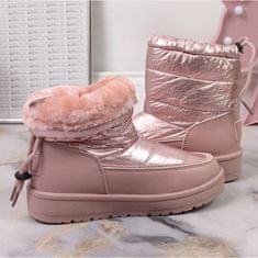 Big Star Dívčí sněhové boty s metalizovaným povrchem velikost 34