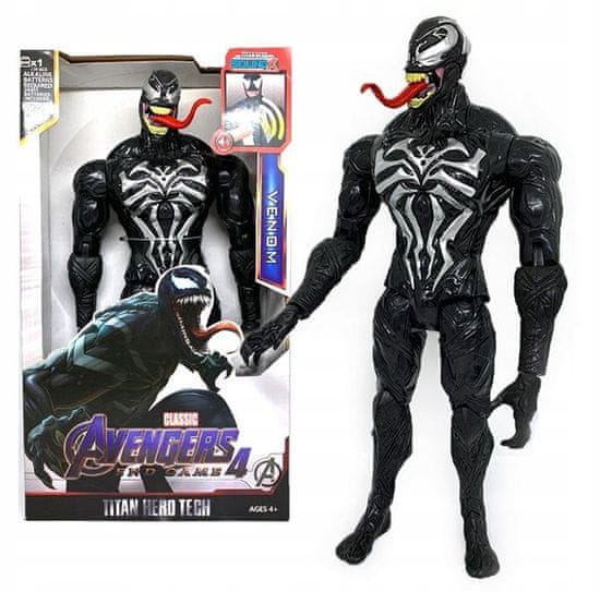 Avengers Venom černy - Figurka 30 cm Avengers - ZVUKY.