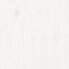 Greatstore Stojan na dřevo bílé 33,5 x 30 x 110 cm masivní borovice