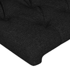 Greatstore Čela postele 2 ks černá 72x7x78/88 cm textil