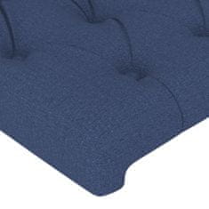 Greatstore Čela postele 2 ks modrá 72x7x78/88 cm textil