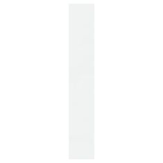 Greatstore Botník se zrcadlem 3patrový bílá s vysokým leskem 63x17x102,5cm