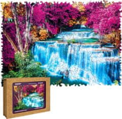 Puzzler  Dřevěné puzzle Barevný vodopád, Thajsko 250 dílků