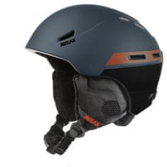 R2 Lyžařská helma Relax Patrol matná šedá, oranžová, černá M 56-58 cm