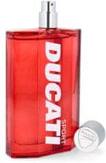 Ducati dárková sada SPORT toaletní voda 100 ml + kosmetická taška bílo-červená