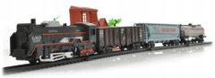 KECJA Electric Rail King, Parní lokomotiva + 3 vagóny