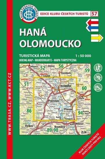 KČT 57 Haná Olomoucko 1:50 000