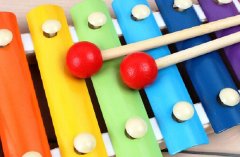 Luxma Dřevěné činely pro děti barevné vzdělávací