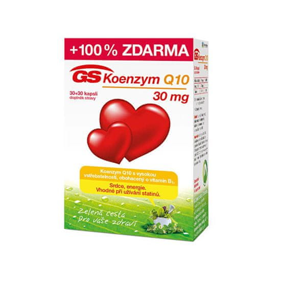 GreenSwan GS Koenzym Q10 30 mg 30 kapslí + 30 kapslí